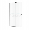EXCELLENT Ortigo walk-in drzwi prysznicowe przesuwne 120x200 cm, powłoka Clean Control, czarny mat KAEX.5012.K.1200.BL